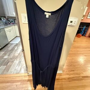 Gap Navy Blue Sleeveless Midi Dress – Size Large